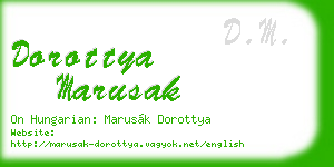 dorottya marusak business card